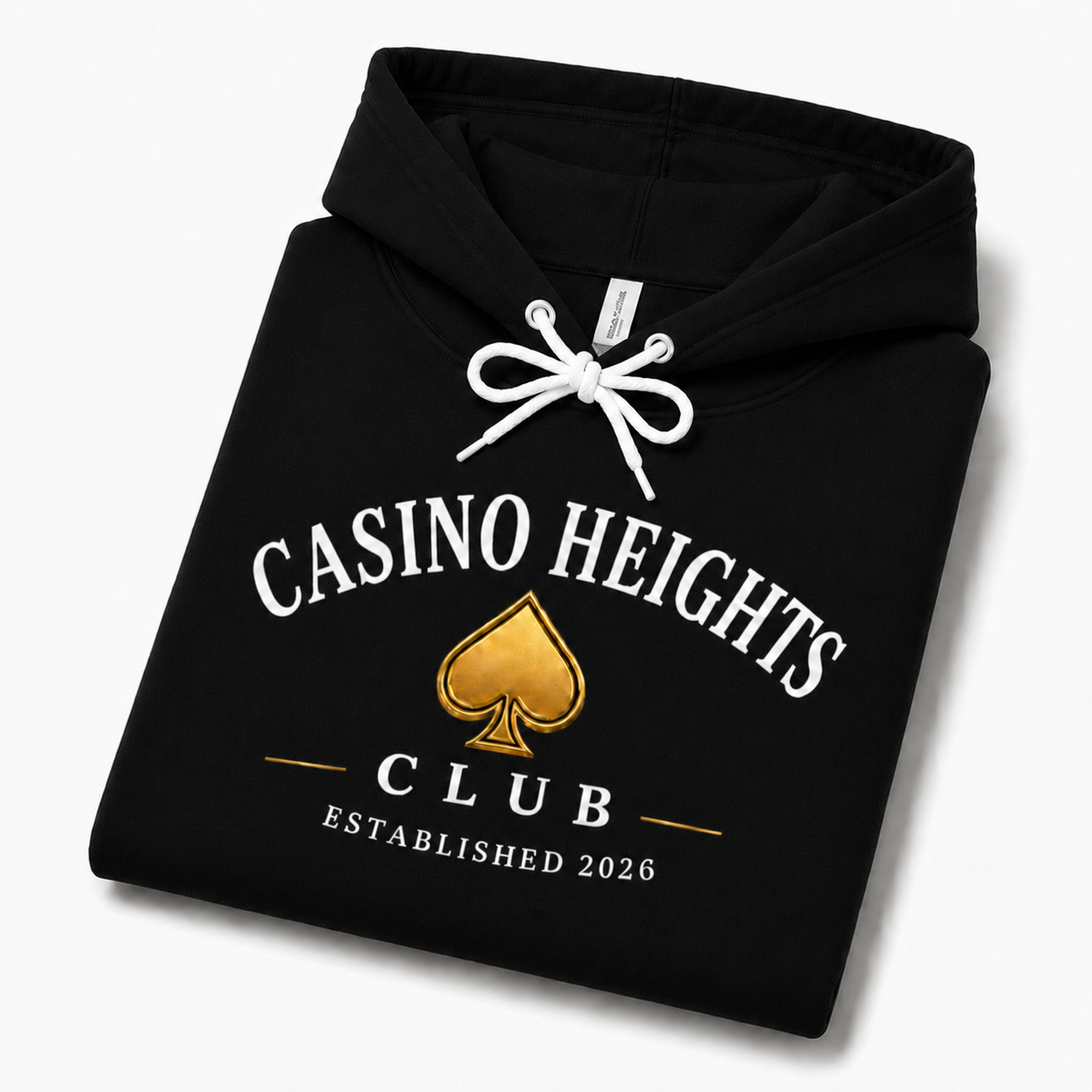 Black Casino Heights Club Hoodie