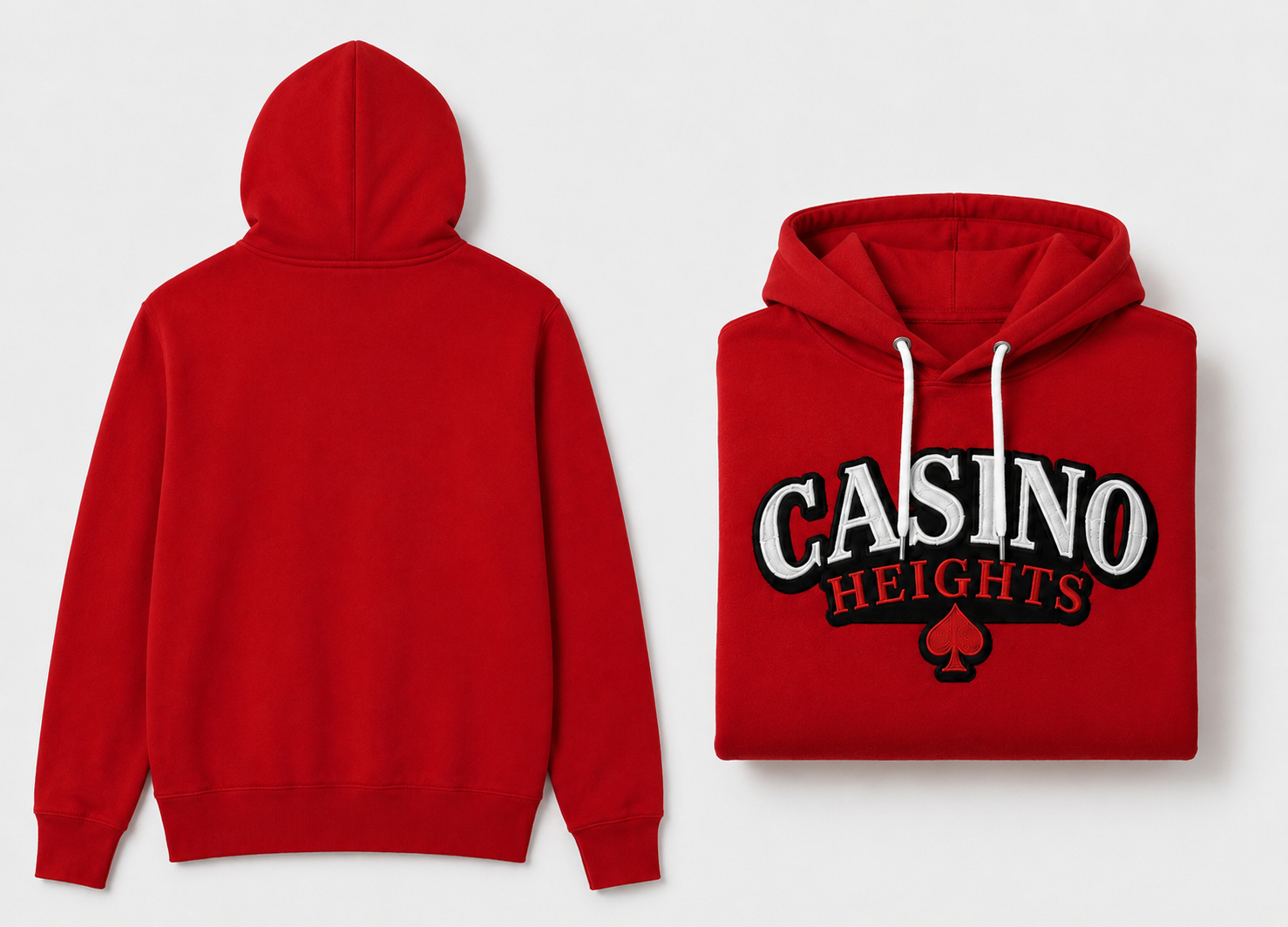 Casino Heights Classic Logo Hoodie – Red