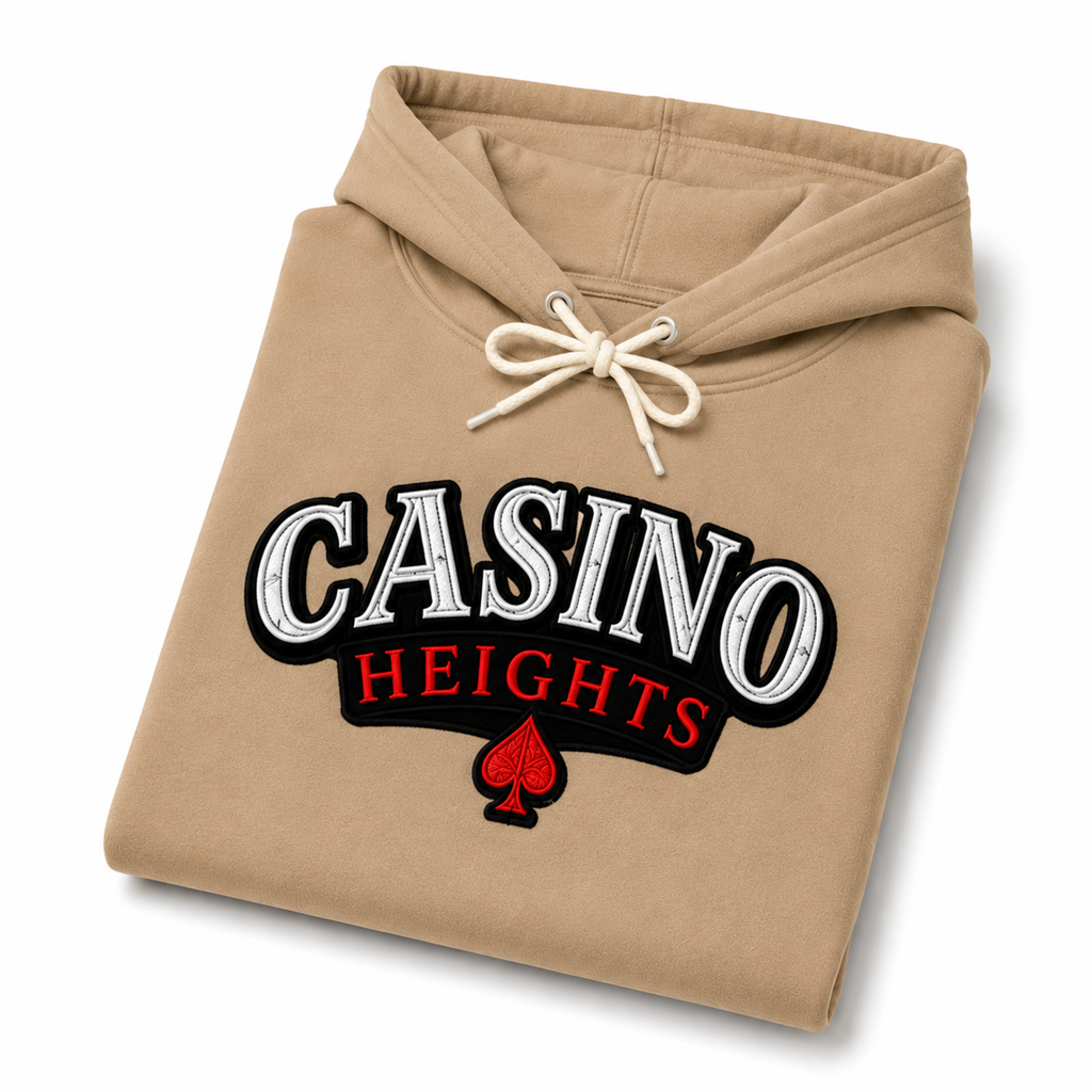 Casino Heights Classic Logo Hoodie - Tan