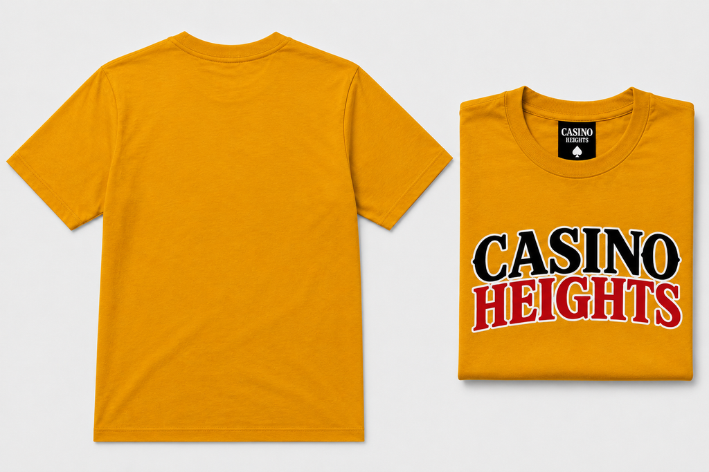 Casino Heights Signature Logo T-Shirt – Gold