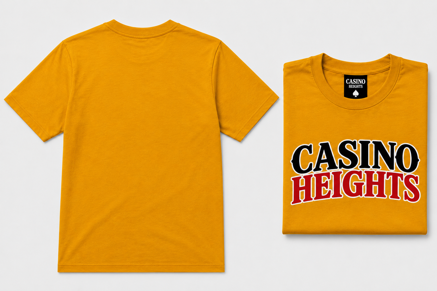 Casino Heights Signature Logo T-Shirt – Gold