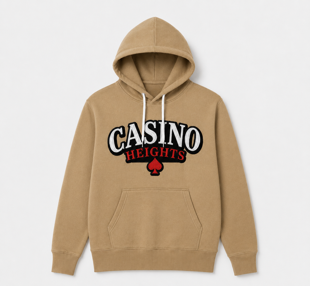 Casino Heights Classic Logo Hoodie - Tan