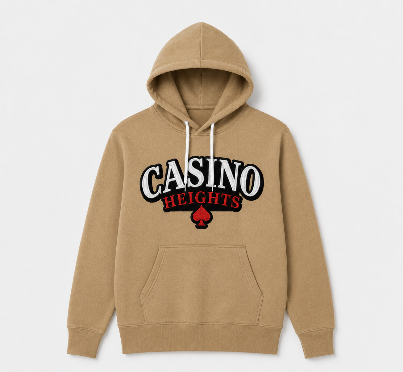Casino Heights Classic Logo Hoodie - Tan