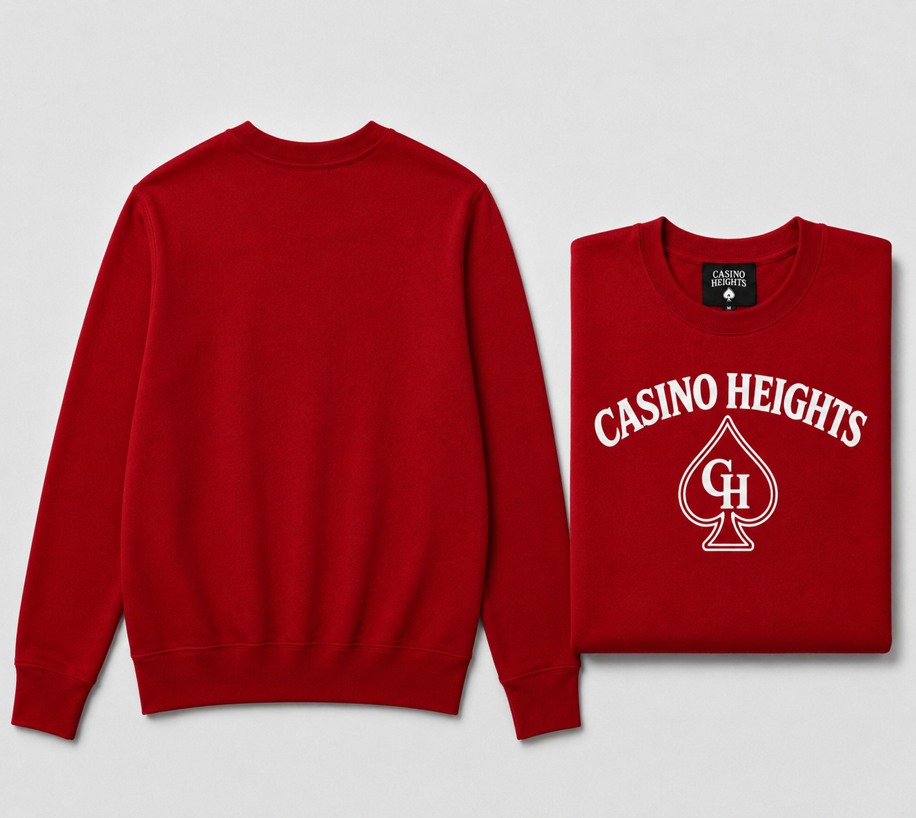 Casino Heights Staple Crewneck - Cardinal