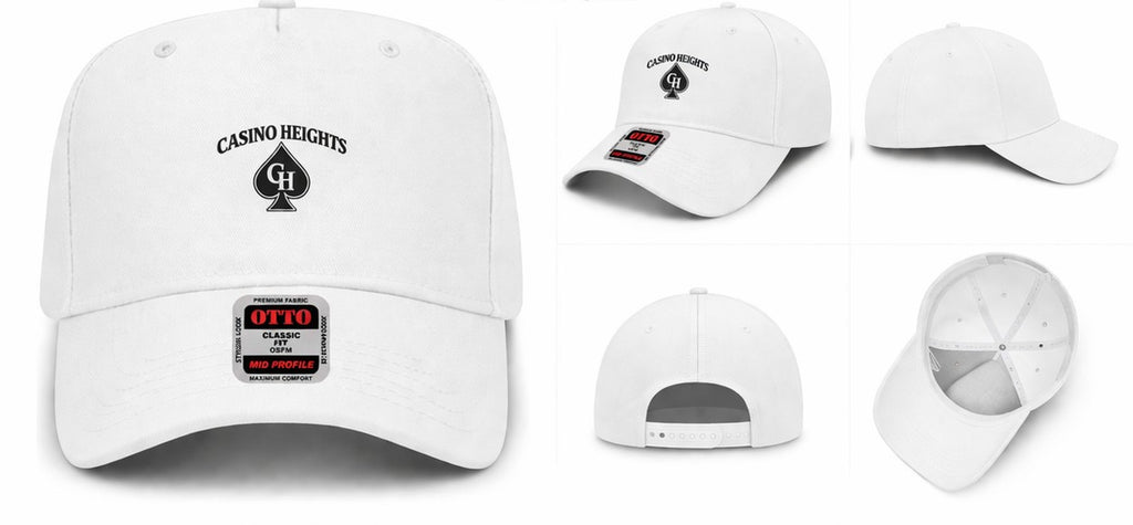 Casino Heights Spade Hat white