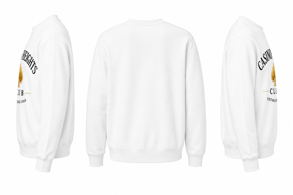 White Casino Heights Club Crewneck Sweatshirt