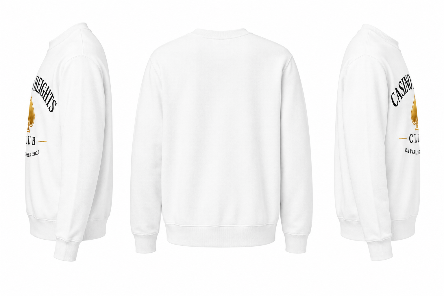 White Casino Heights Club Crewneck Sweatshirt