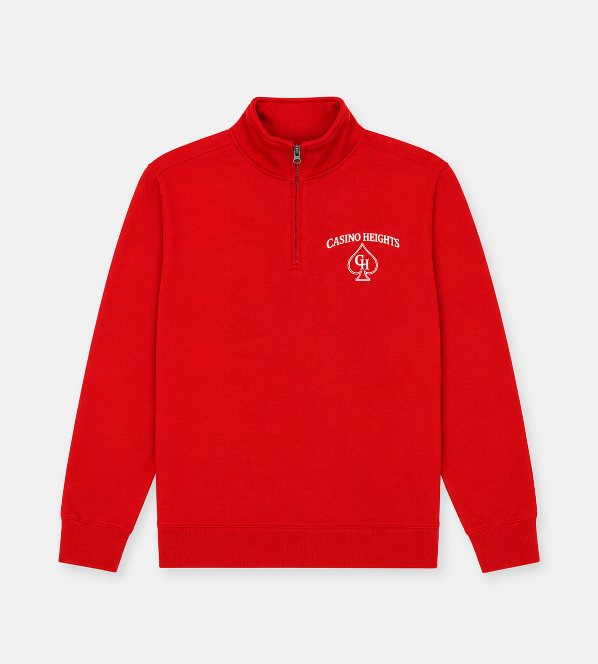 Casino Heights Quarter Zip - Red