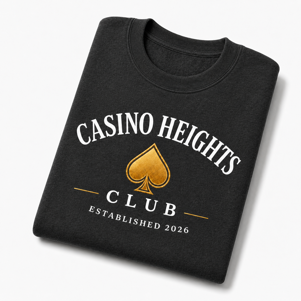 Charcoal Casino Heights Club Crewneck Sweatshirt