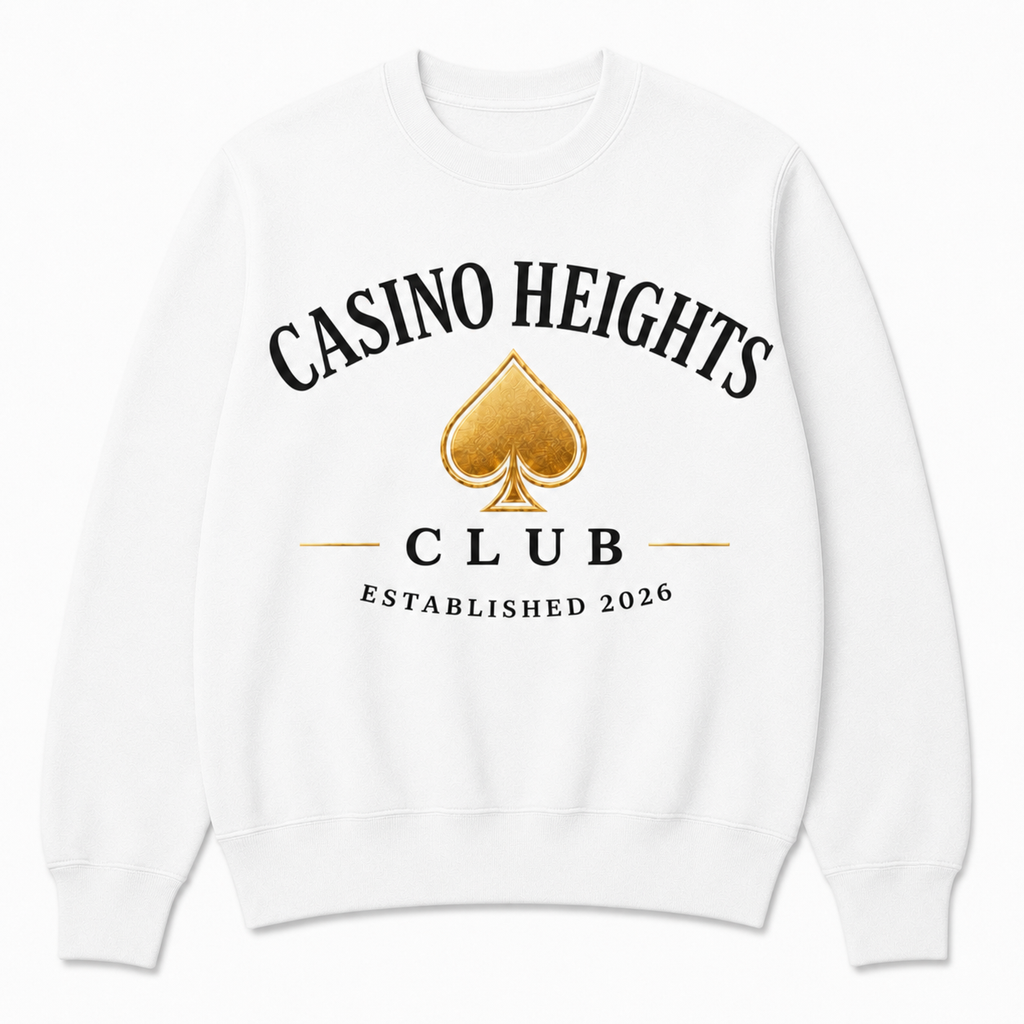 White Casino Heights Club Crewneck Sweatshirt