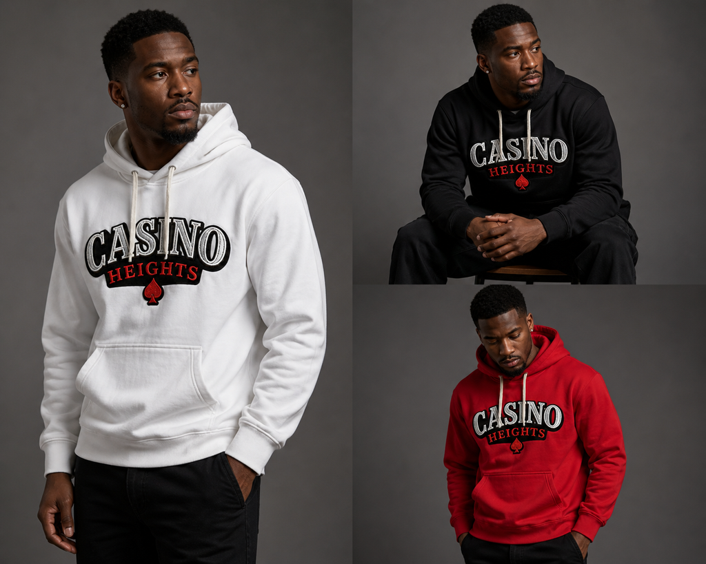 Casino Heights Classic Logo Hoodie – Red
