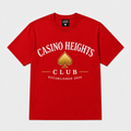 Casino Heights Club Red Gold Spade Graphic T-Shirt