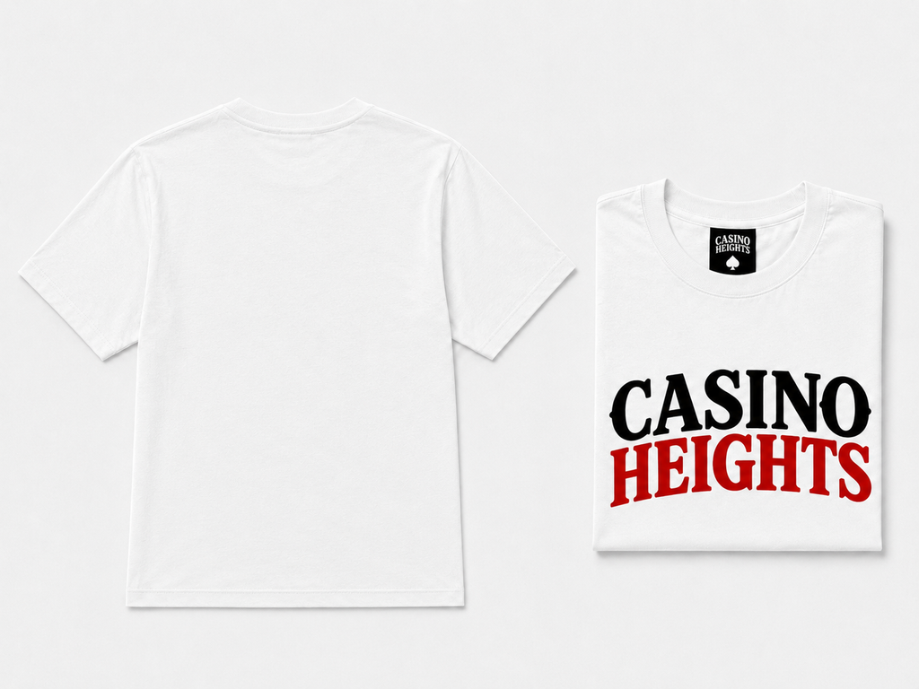 Casino Heights Signature Logo T-Shirt – White