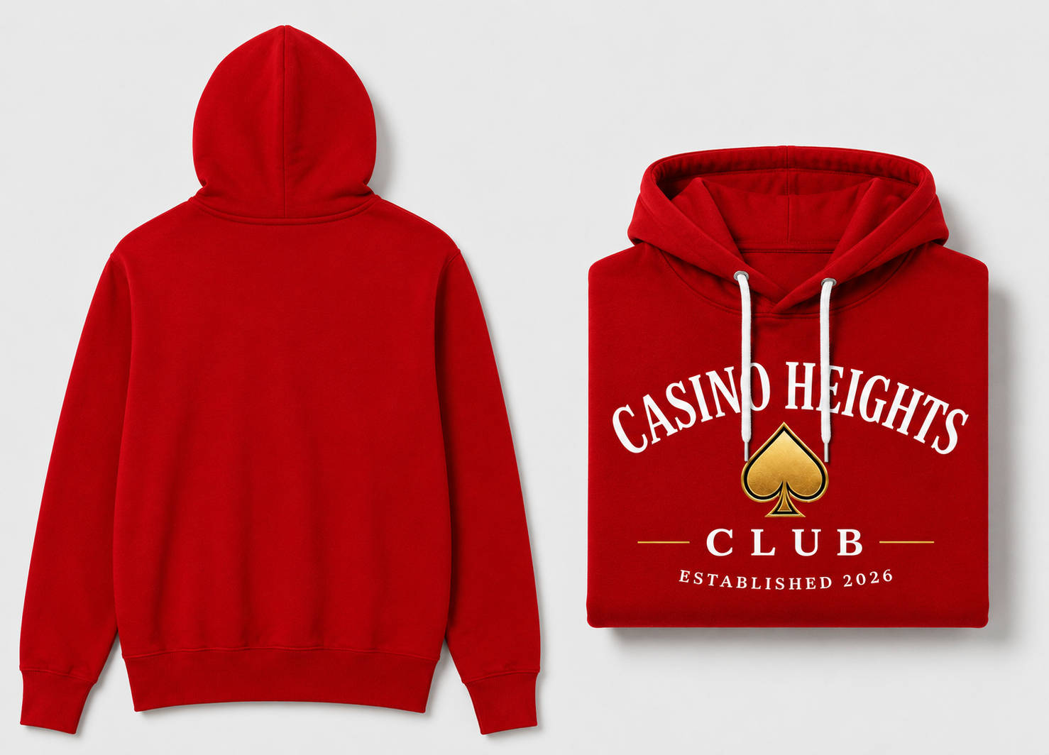 Red Casino Heights Club Hoodie