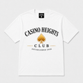 Casino Heights Club Gold Spade Graphic T-Shirt – White