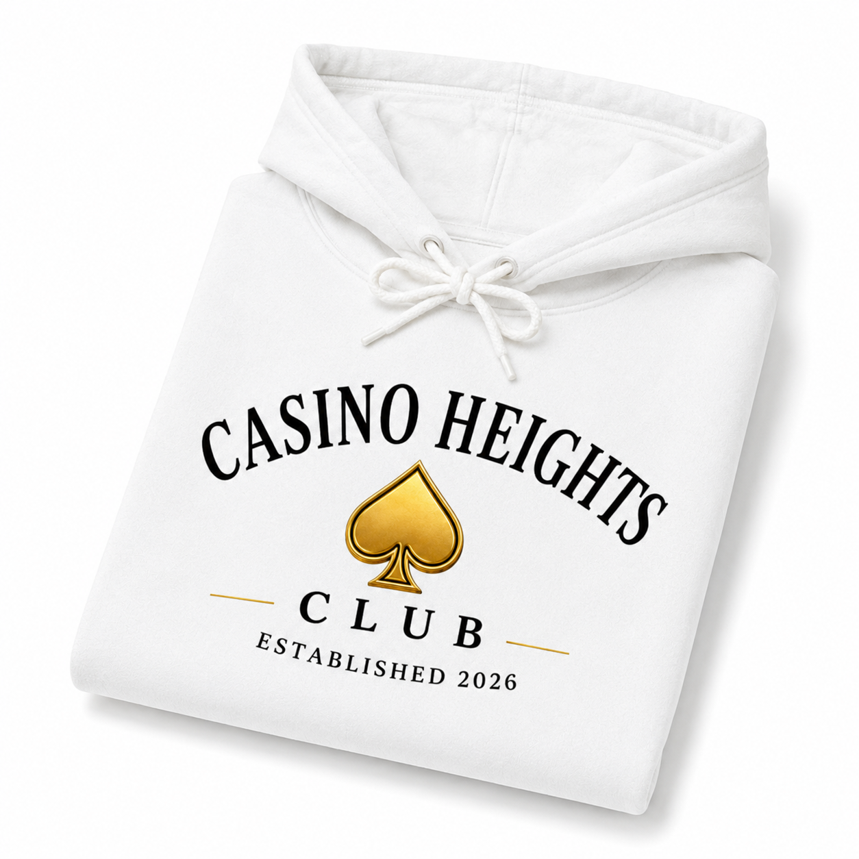 White Casino Heights Club Hoodie