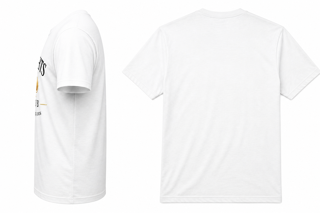 Casino Heights Club Gold Spade Graphic T-Shirt – White