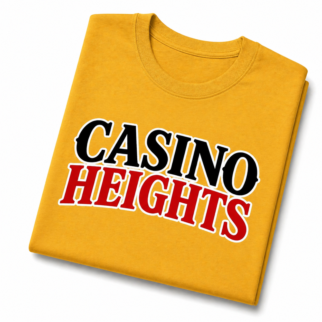Casino Heights Signature Logo T-Shirt – Gold