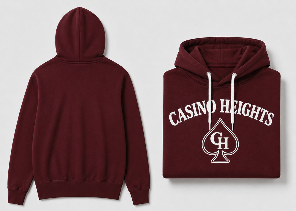 Casino Heights Staple Hoodie - Maroon