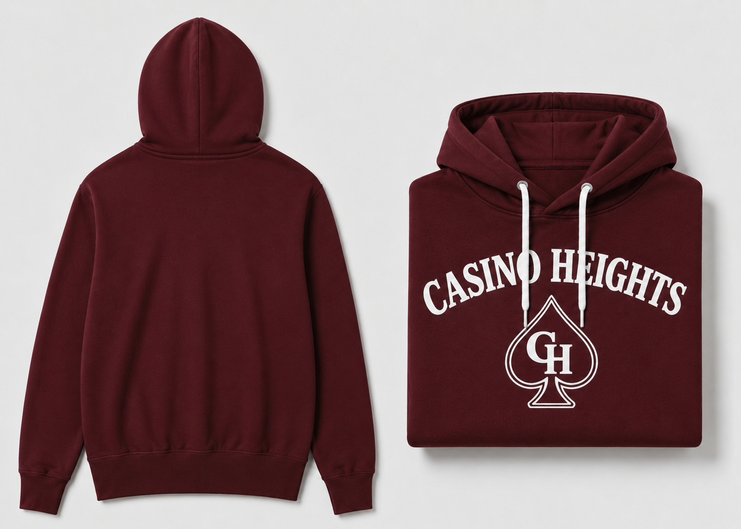 Casino Heights Staple Hoodie - Maroon