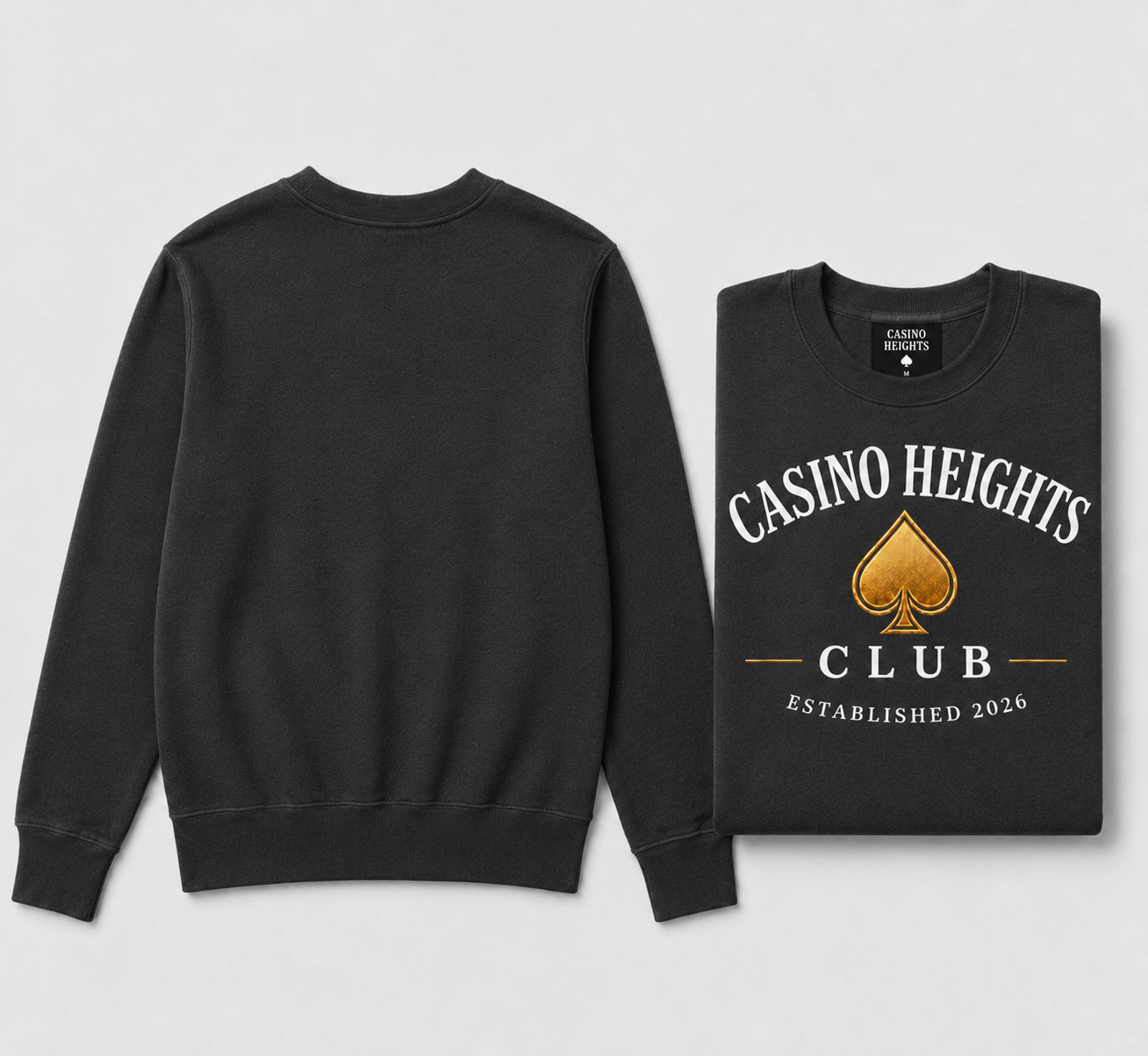 Charcoal Casino Heights Club Crewneck Sweatshirt