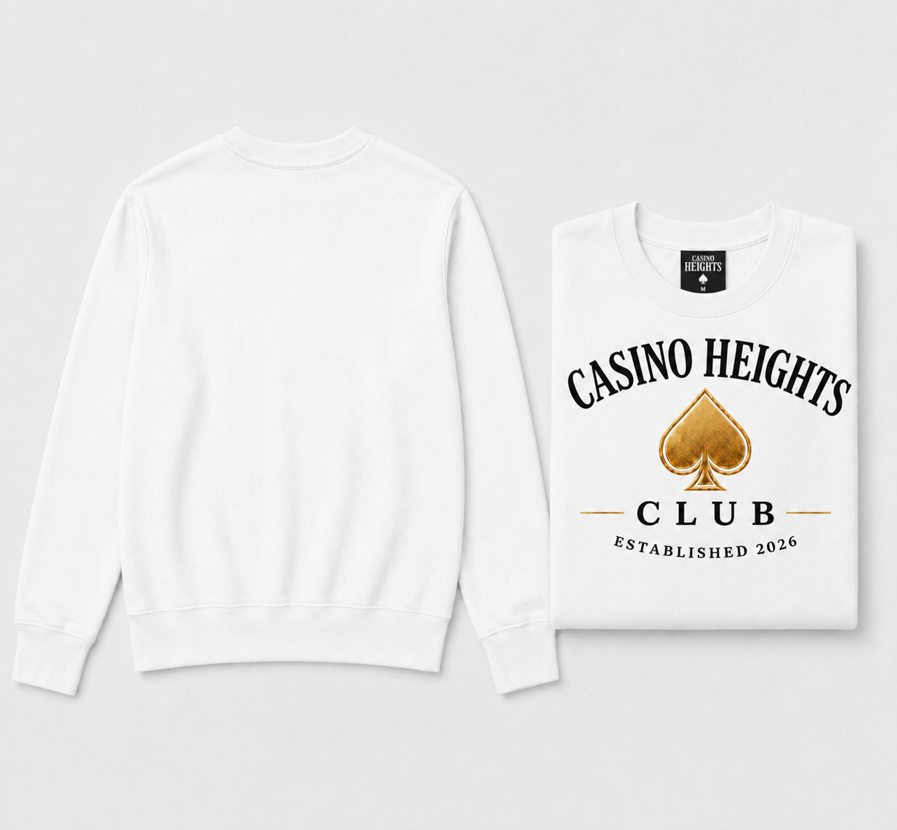 White Casino Heights Club Crewneck Sweatshirt