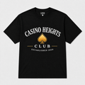 Casino Heights Club Gold Spade Graphic T-Shirt – Black