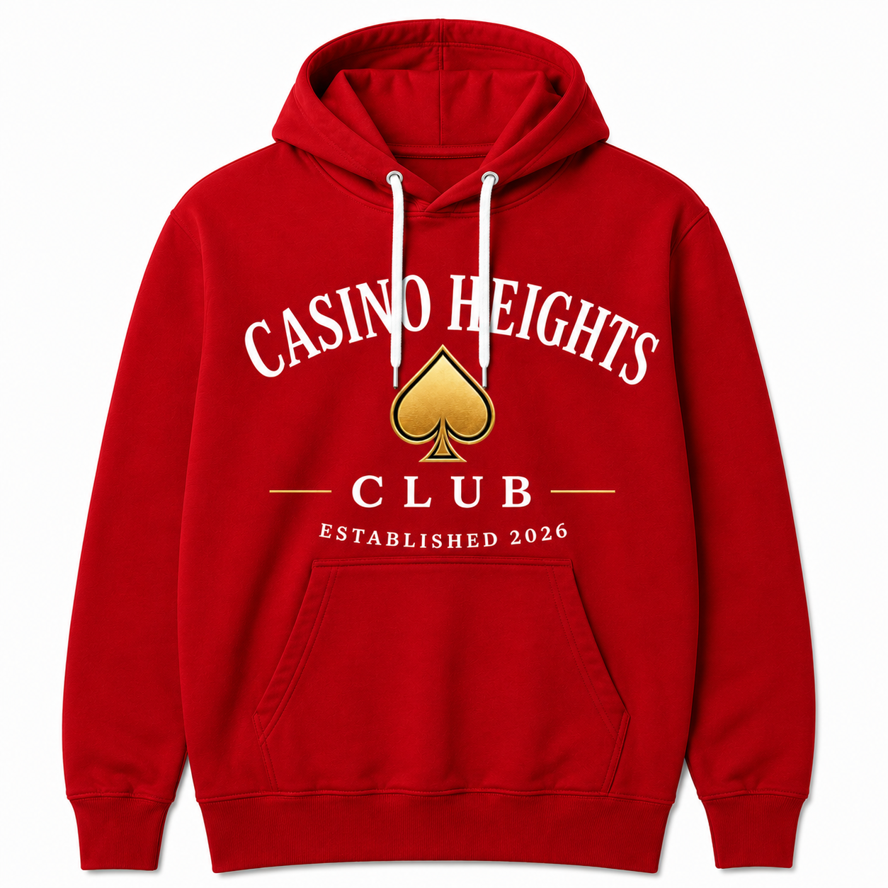 Red Casino Heights Club Hoodie