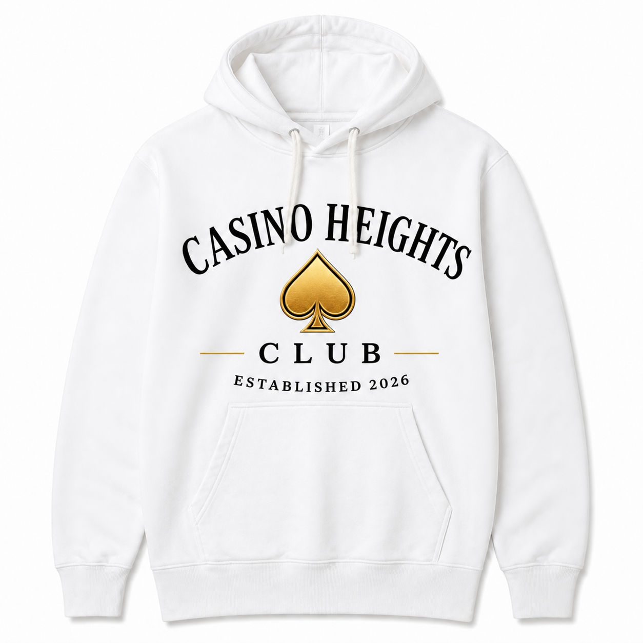 White Casino Heights Club Hoodie