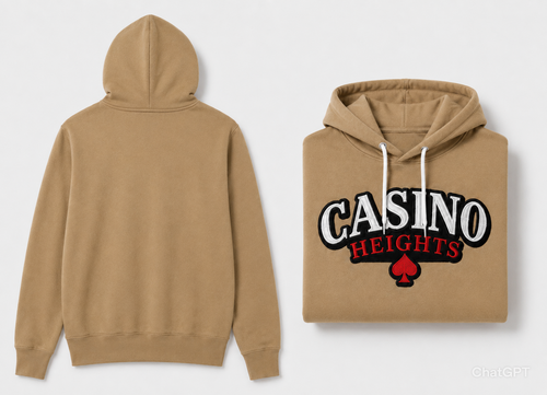 Casino Heights Classic Logo Hoodie - Tan
