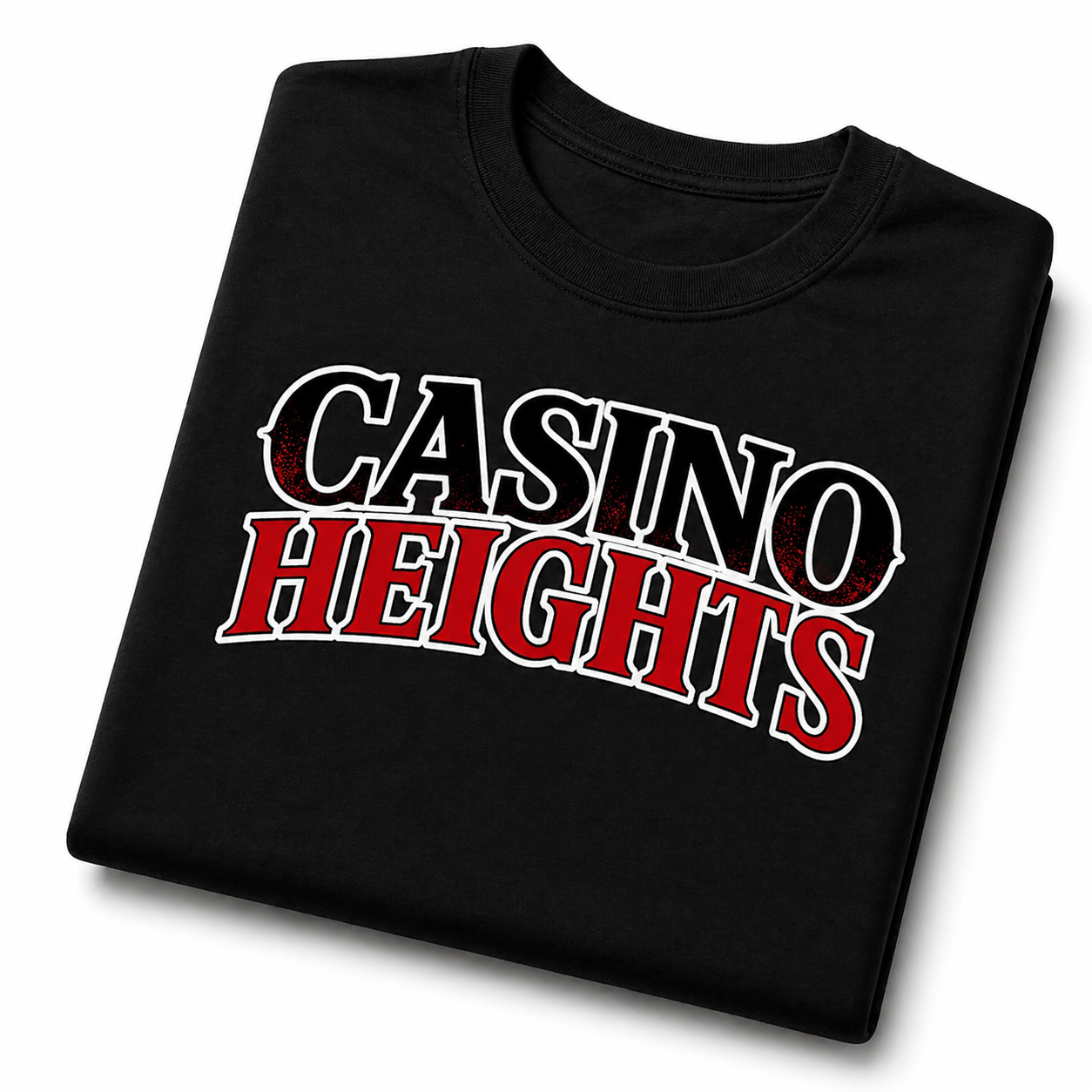Casino Heights Signature Logo T-Shirt – Black