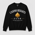 Black Casino Heights Club Crewneck Sweatshirt