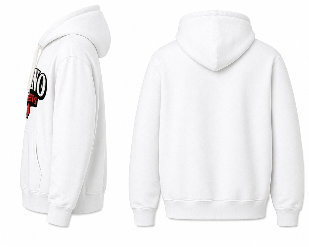 Casino Heights Classic Logo Hoodie – White