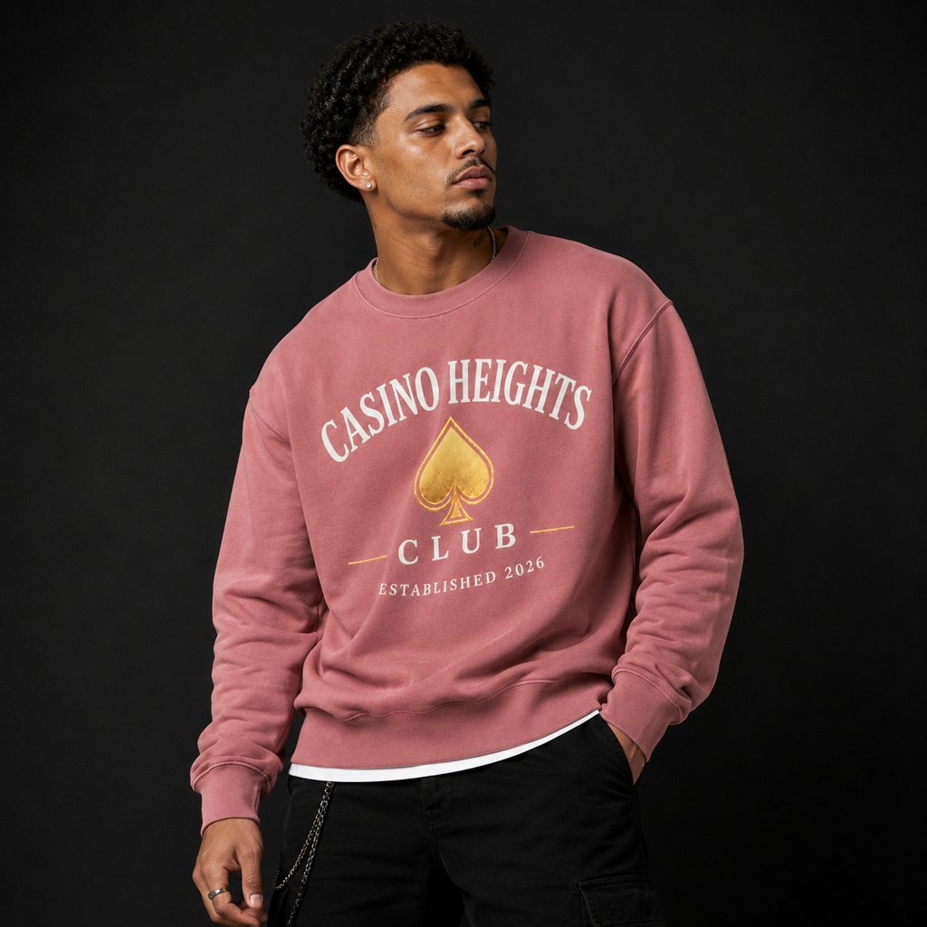 Rose Casino Heights Club Crewneck Sweatshirt