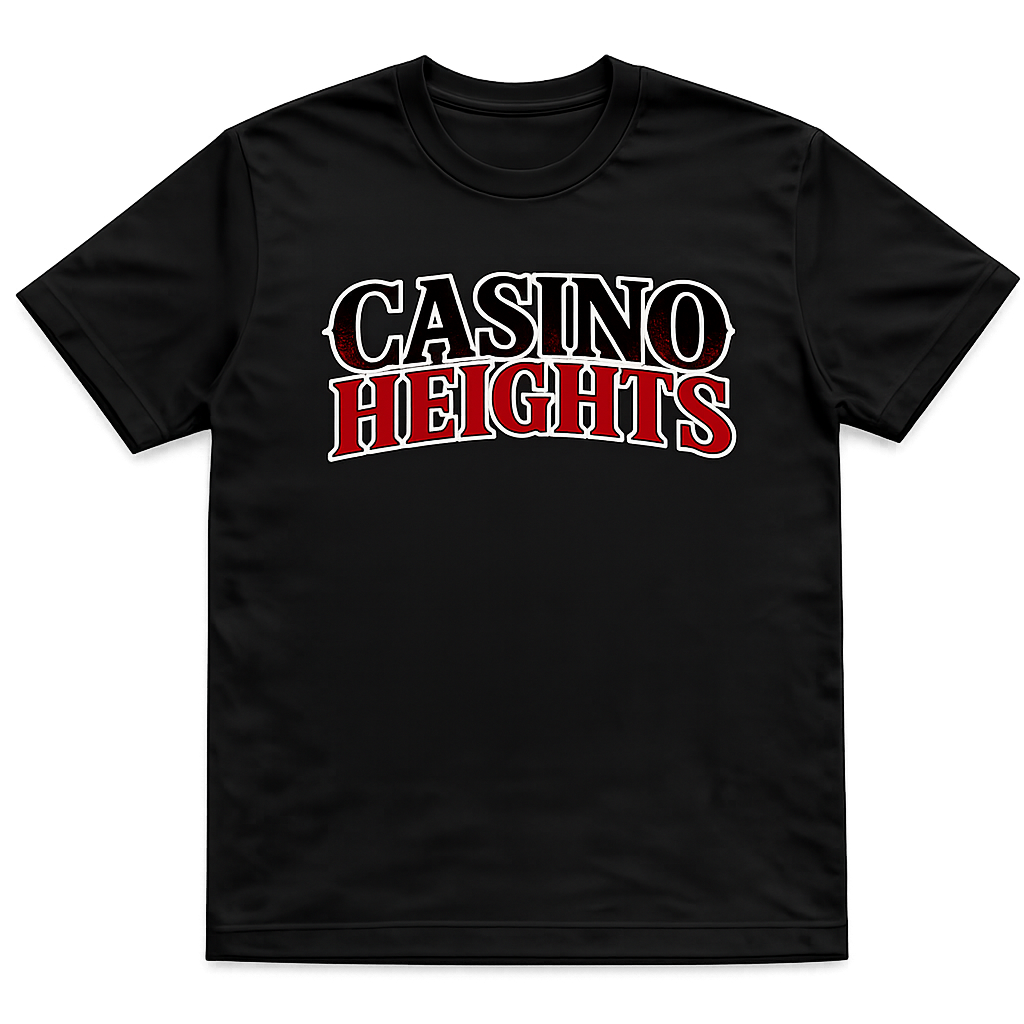 Casino Heights Signature Logo T-Shirt – Black