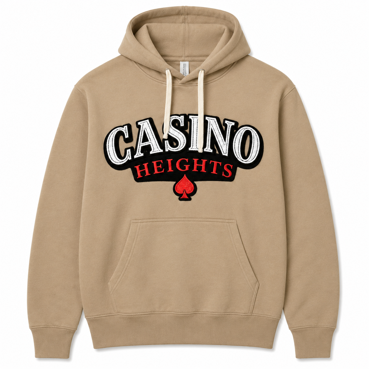 Casino Heights Classic Logo Hoodie - Tan
