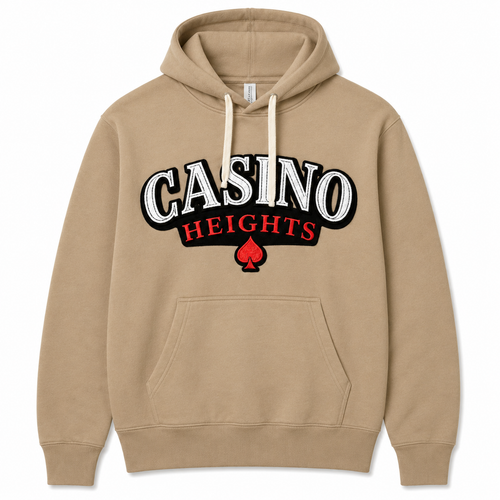 Casino Heights Classic Logo Hoodie - Tan