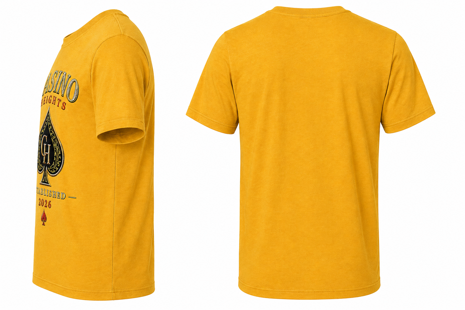 Casino Heights Established 2026 Graphic Tee – Gold