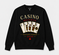 Casino Heights Royal Flush Crewneck Sweatshirt – Black