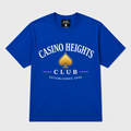 Casino Heights Club Royal Blue Gold Spade Graphic Tee
