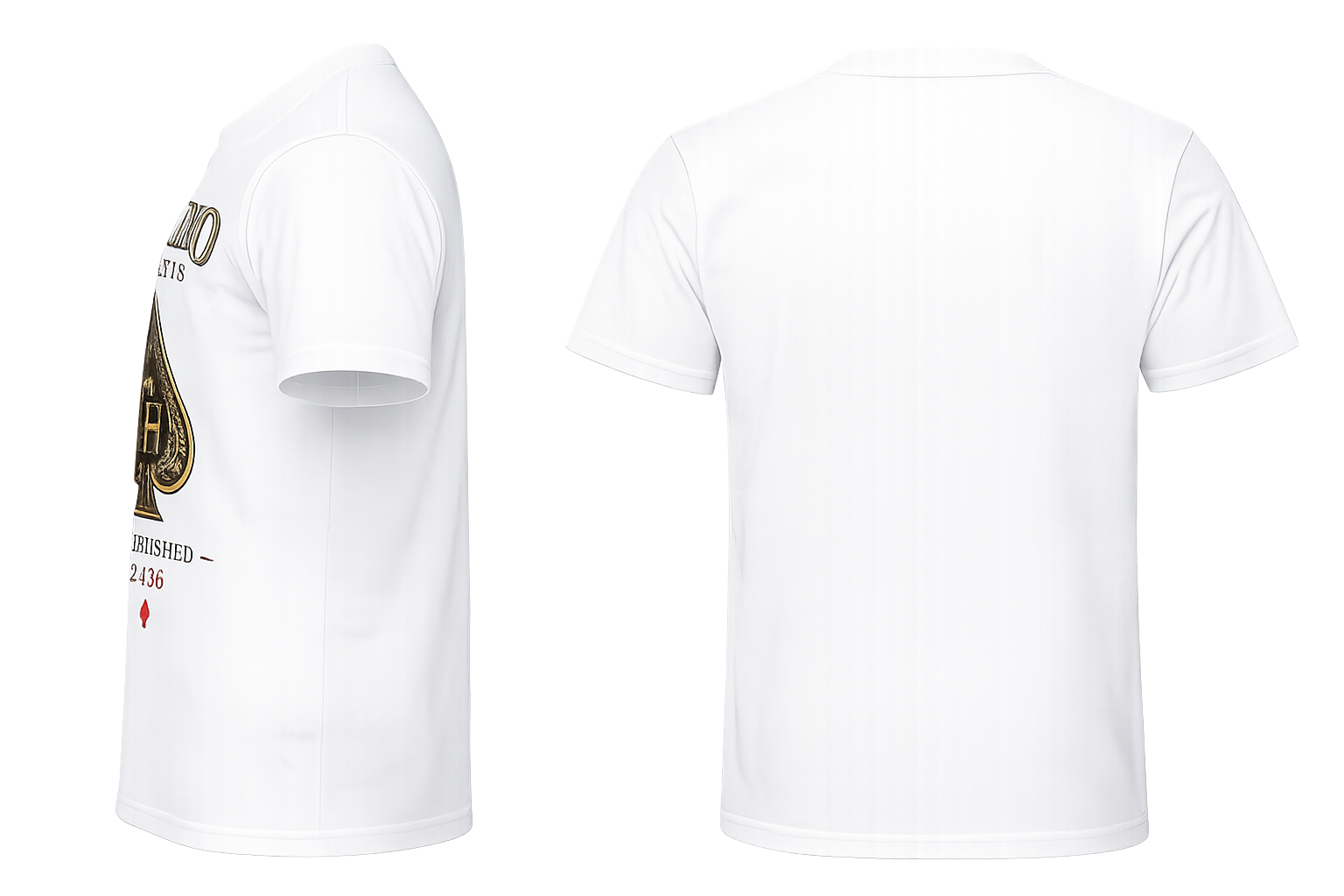 Casino Heights Established 2026 Graphic Tee – White