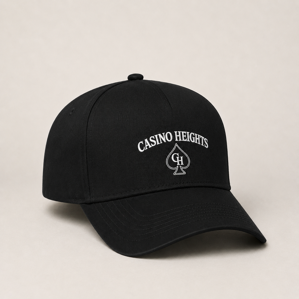 Casino Heights Spade Hat Black