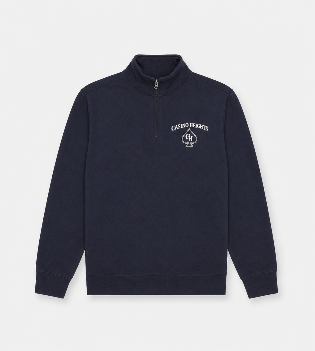 Casino Heights Quarter Zip - Navy Blazer