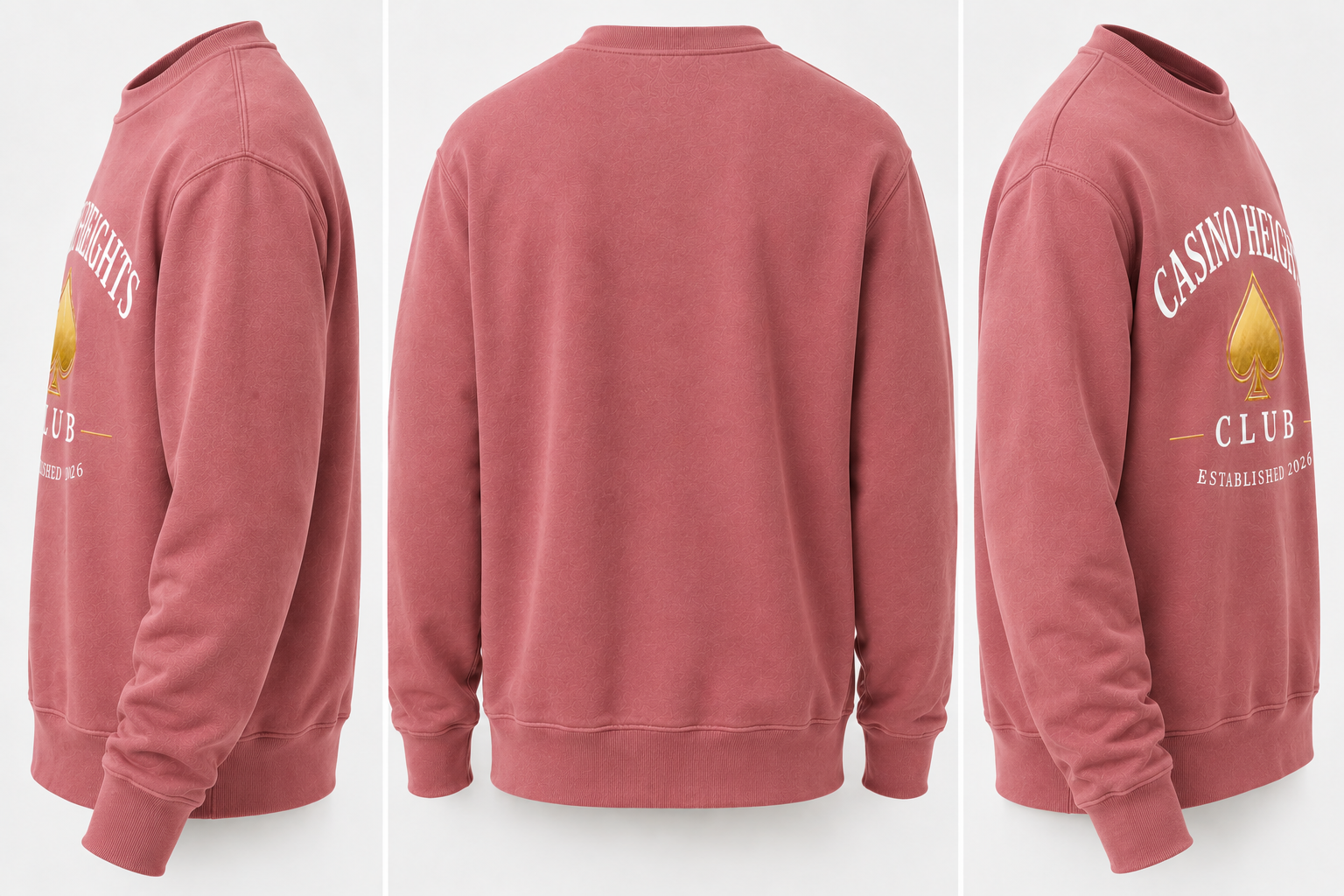 Rose Casino Heights Club Crewneck Sweatshirt