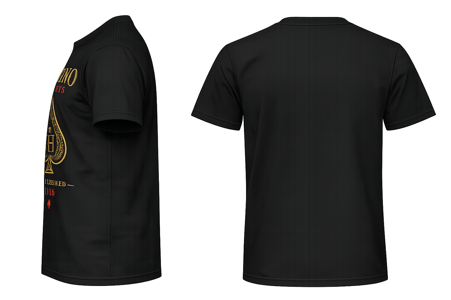 Casino Heights Established 2026 Graphic Tee – Black