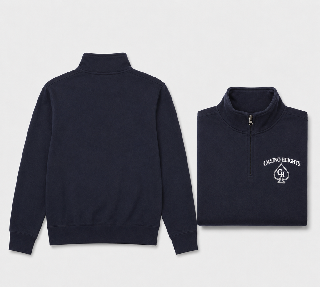 Casino Heights Quarter Zip - Navy Blazer