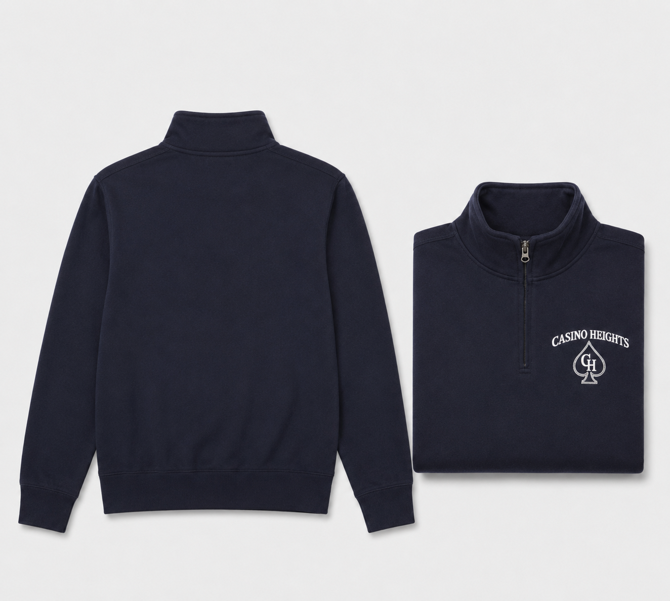 Casino Heights Quarter Zip - Navy Blazer