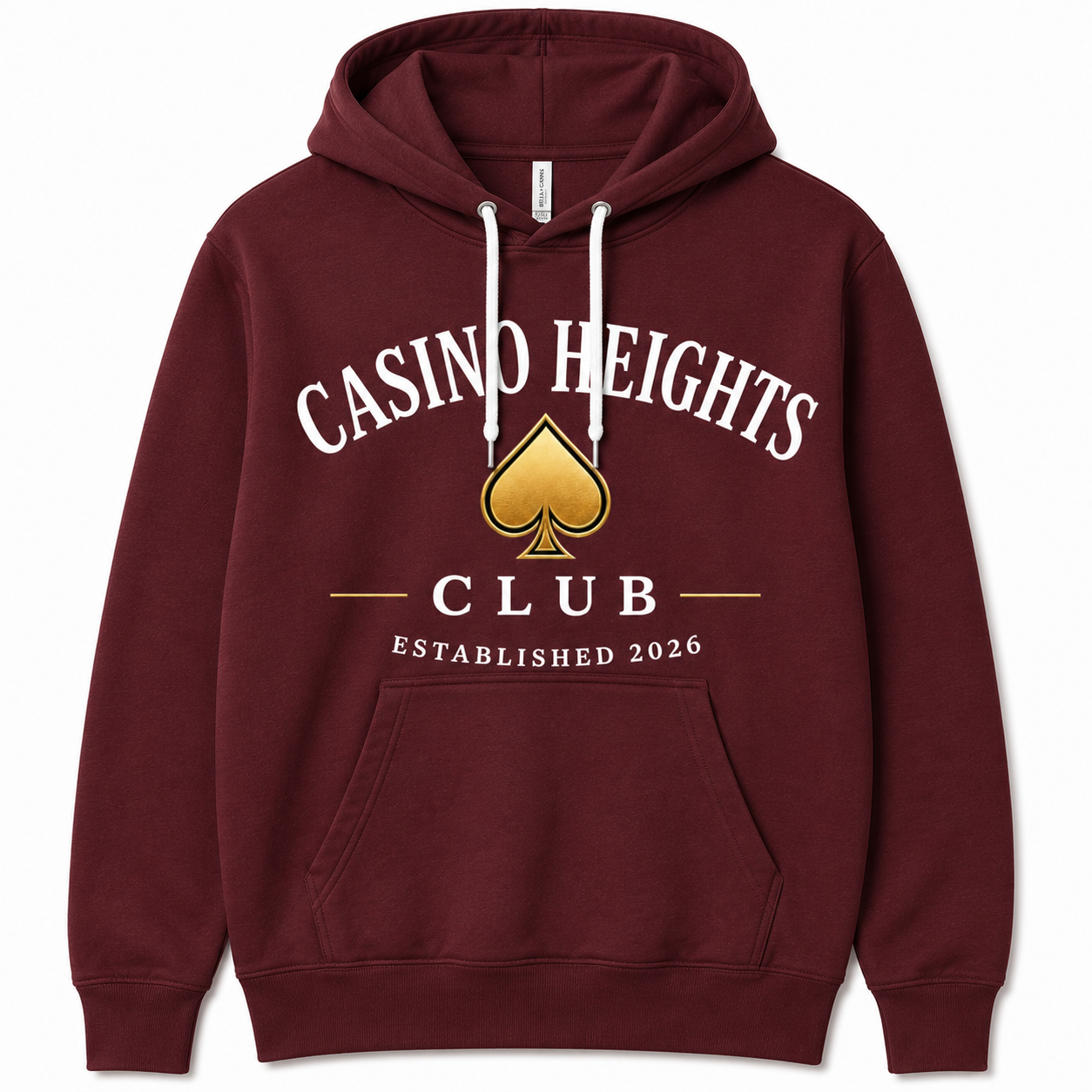 Maroon Casino Heights Club Hoodie