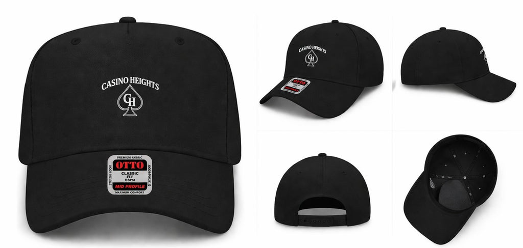 Casino Heights Spade Hat Black