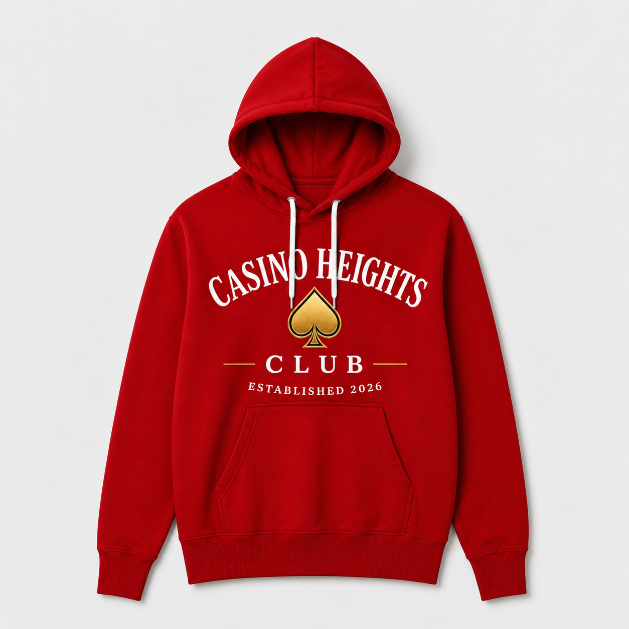Red Casino Heights Club Hoodie